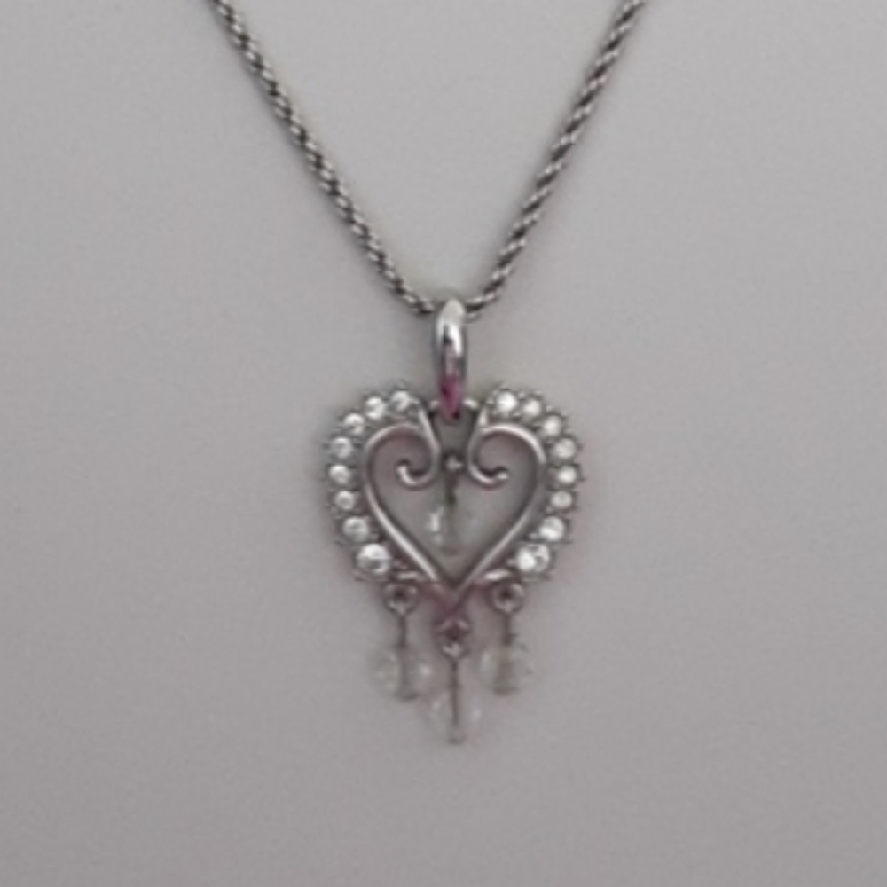 Authentic Swarovski Crystal Swan Stamped Necklace MM97